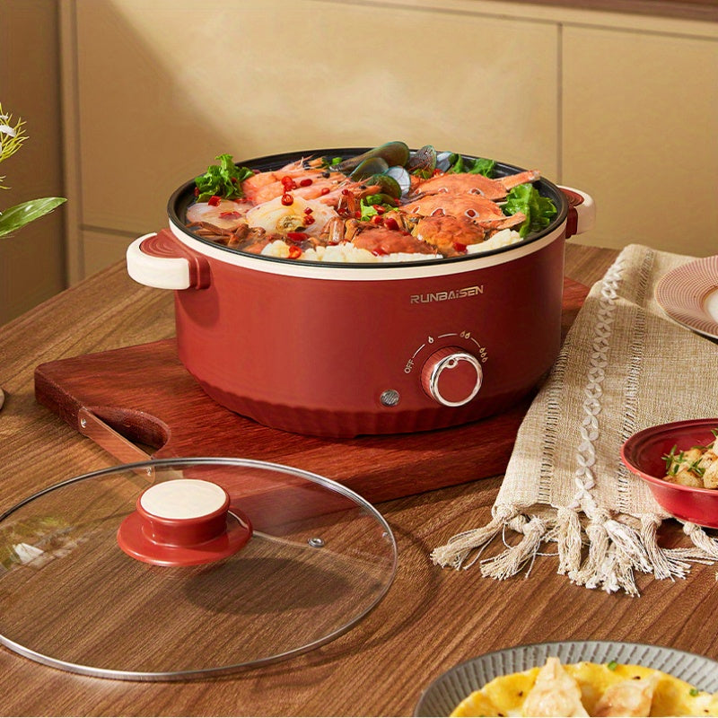 Электрический горячий горшок для приготовления лапши, стейков, яиц, прочный, компактный
