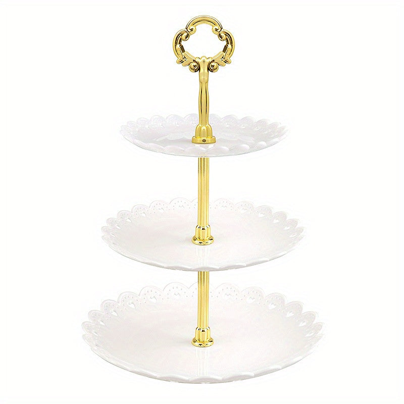 Plastic Dessert Display Tray for Weddings and Parties