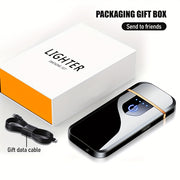 Uniseks qayta to'ldiriladigan to'liq ekranli sensorli ikki tomonlama olovli kreativ sovg'a