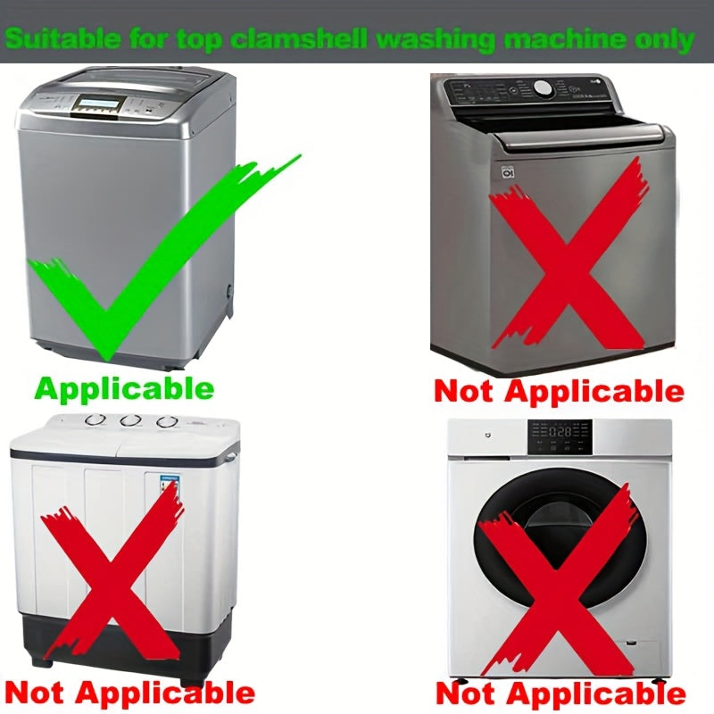 Washing Machine Cover Waterproof Dustproof Sunproof for Top-Loading 6-8kg