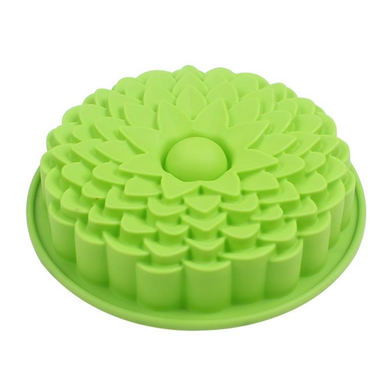 8-Inch Silicone Cake Mold Chrysanthemum Shape Non-Stick Flexible Durable for Desserts