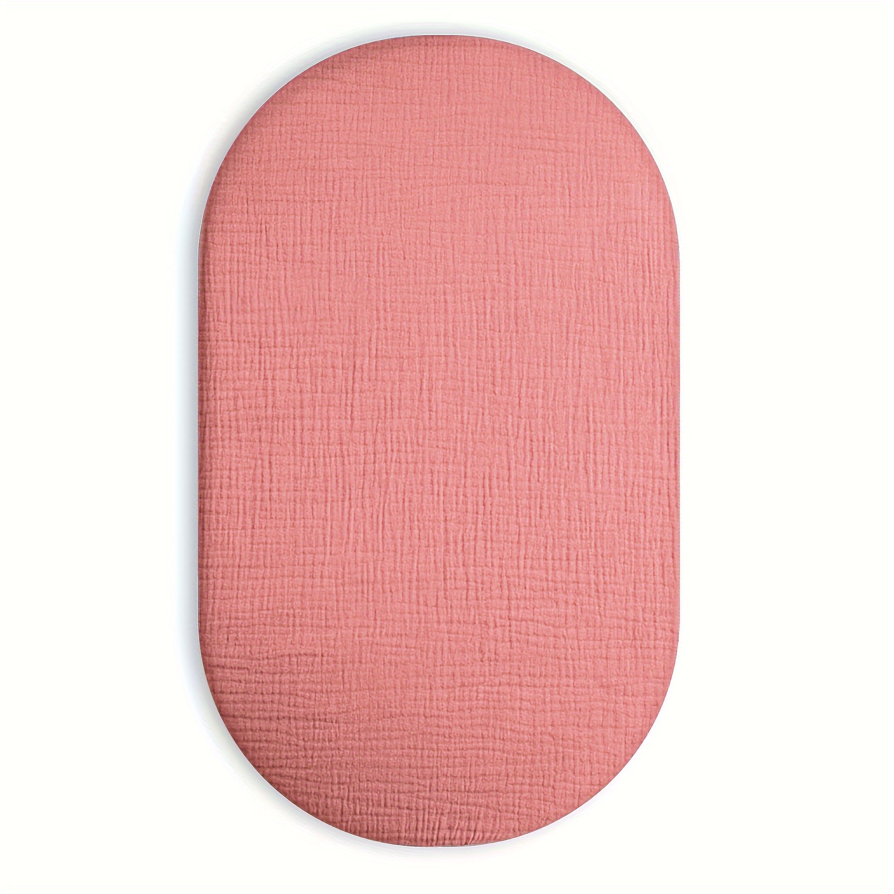 Muslin Bassinet Sheet for Youngsters Fits Rectangle Round Oval and Timer Mattresses Pink Blue Green Ivory 83.82cm x 43.18cm