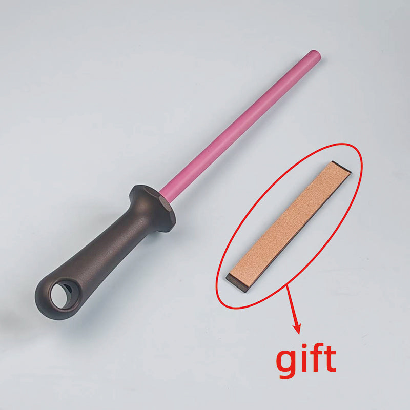 Ceramic Honing Rod 20.32/25.4/30.48 cm for Knife Sharpening Durable Non-Slip