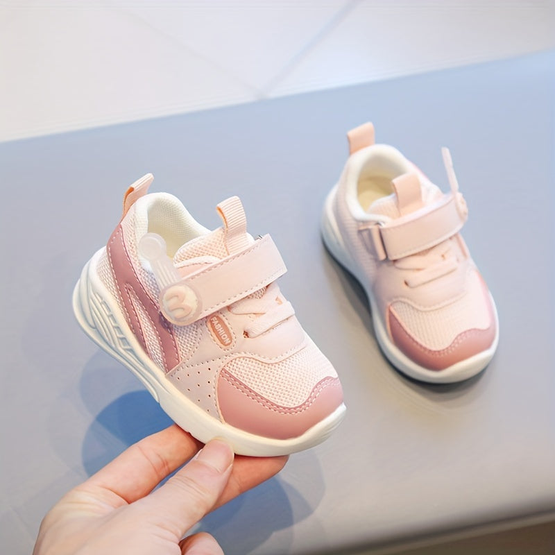Baby Toddler Sneakers with Non-Slip Rubber Sole and Hook-and-Loop Closure