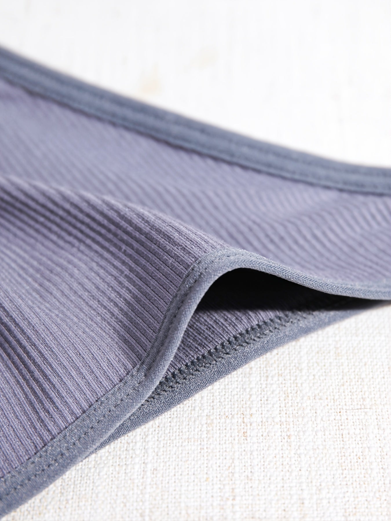 7-Pack Women's Ribbed Knit Panties Seamless Solid Color Lingerie Underwear