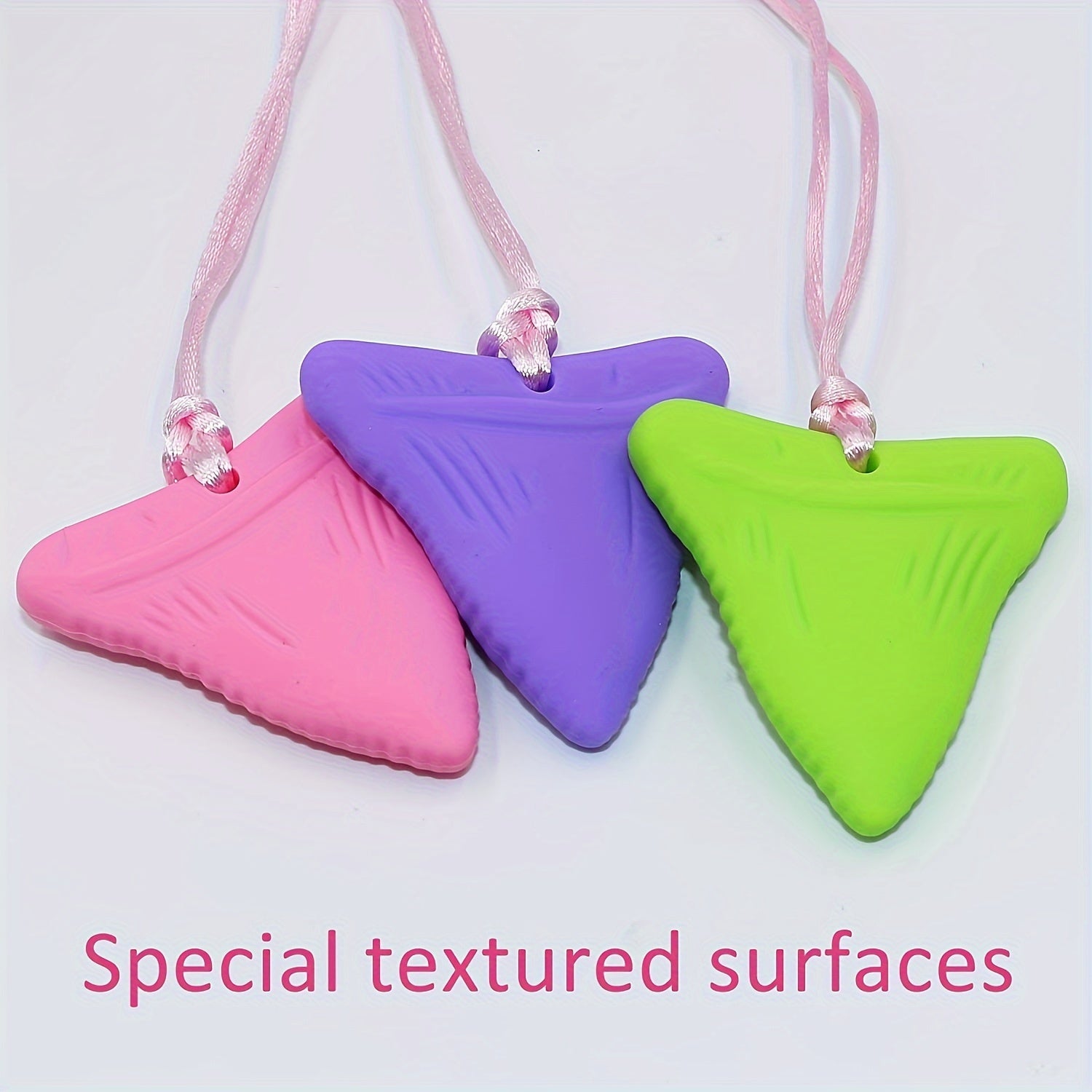 Teething Pendant Necklace 3-5pcs Food Grade Soft Funny Baby Teether