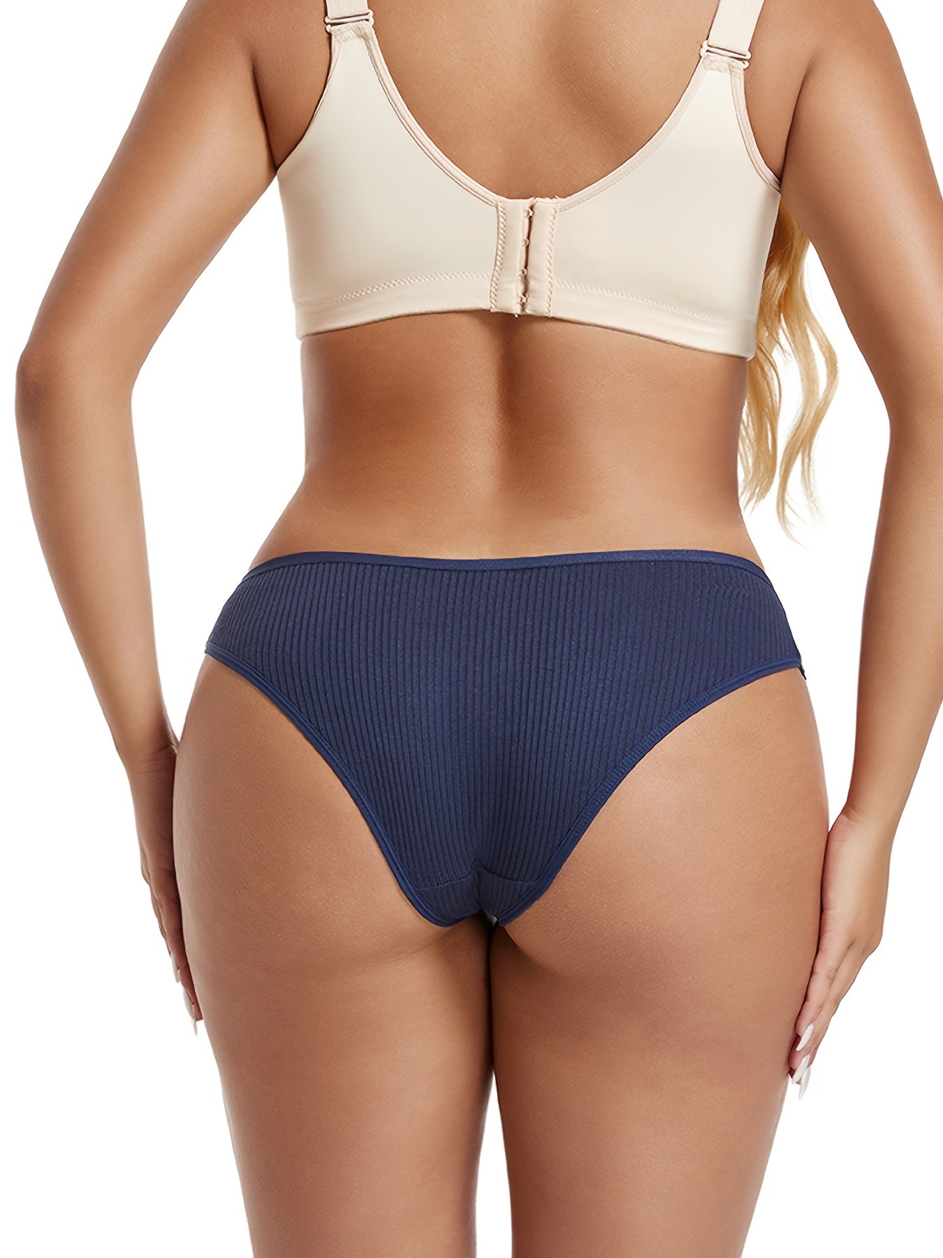 Women’s High Waist Seamless Panties 7-Pack Breathable Lace Trim Spandex No-Show