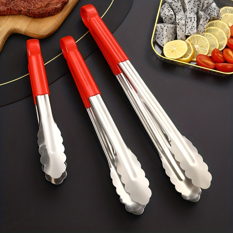 Stainless Steel Kitchen Tongs for BBQ and Serving Non-Slip Multi-Functional