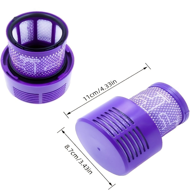 Set of 3 HEPA Vacuum Filters for V10 Series, Dual Layer Filtration