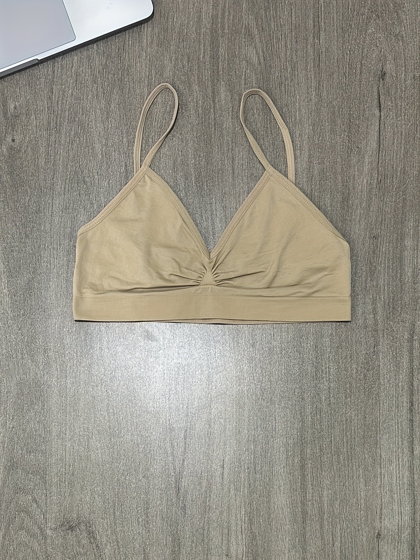 Women’s 3-Pack Seamless Bralettes Soft Stretch Knit No Underwire Padded Solid