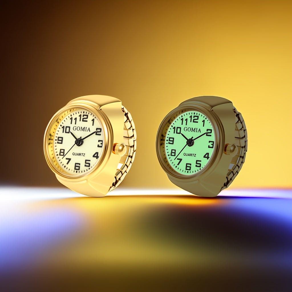 Illuminated Finger Watches for Students Stylish Ring Watches with LED Light
