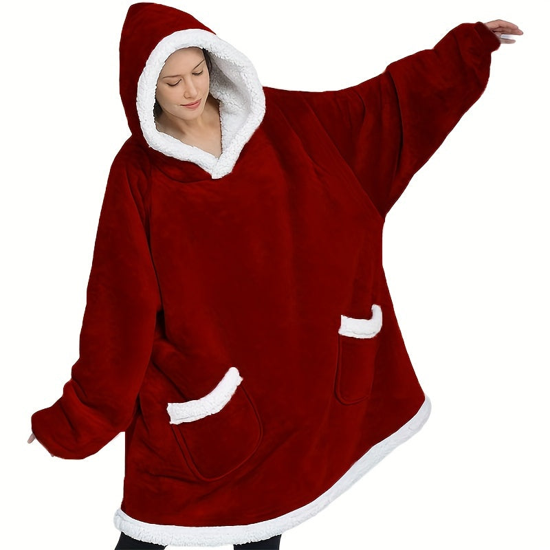 Oversized Hoodie Sweater for Men Women Winter Pajamas Blanket Sweatshirt with Pocket