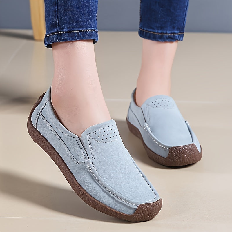 Women's Lightweight Slip-On Flats with Soft Sole for All Seasons