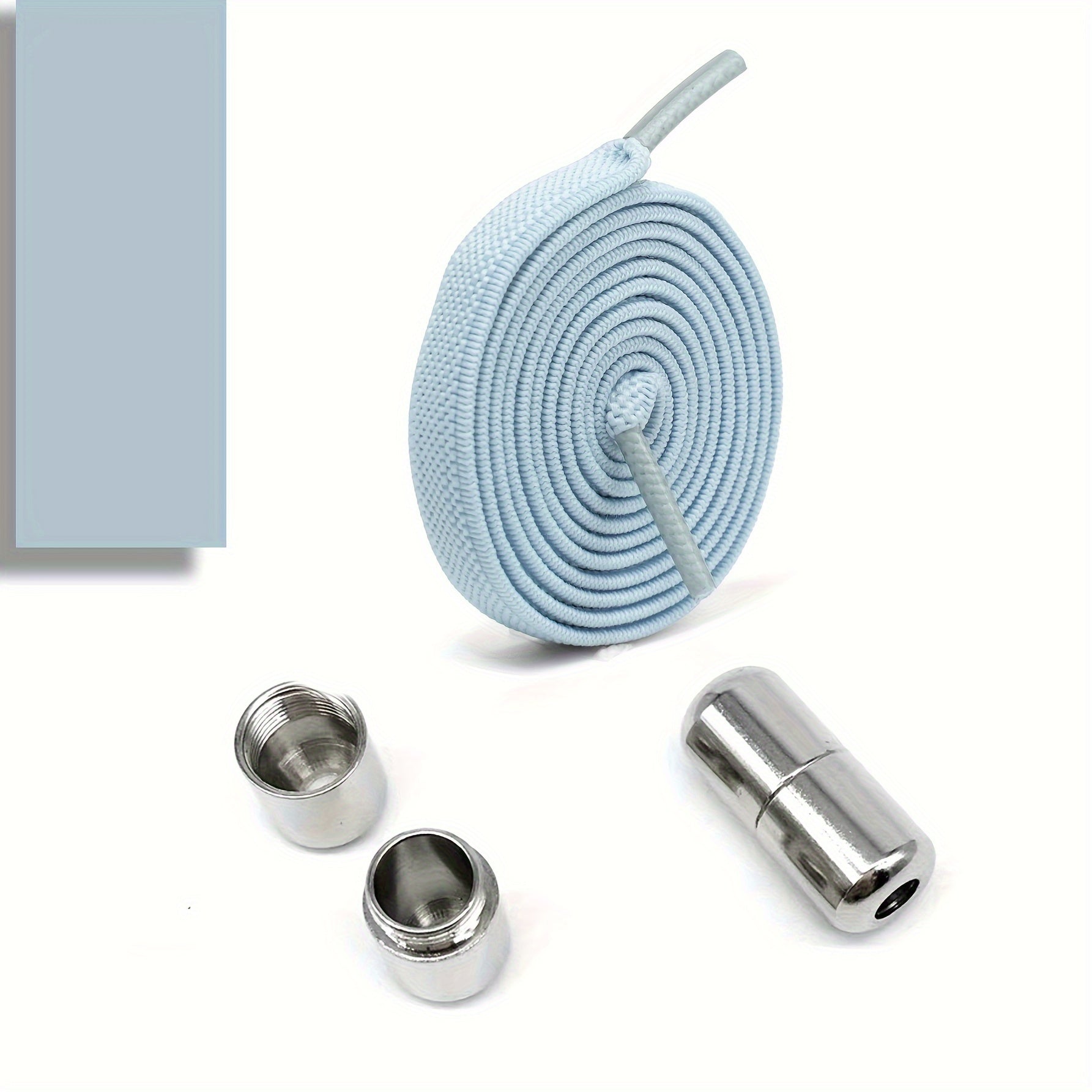 Elastic No-Tie Shoe Laces for Adults with Golden Capsule Buttons