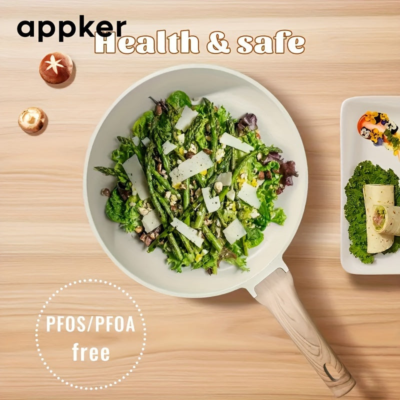 10 ta bo'lakli yopishmaydigan oq granit idishlar to'plami, qovurilgan panjara va qopqog'lar bilan