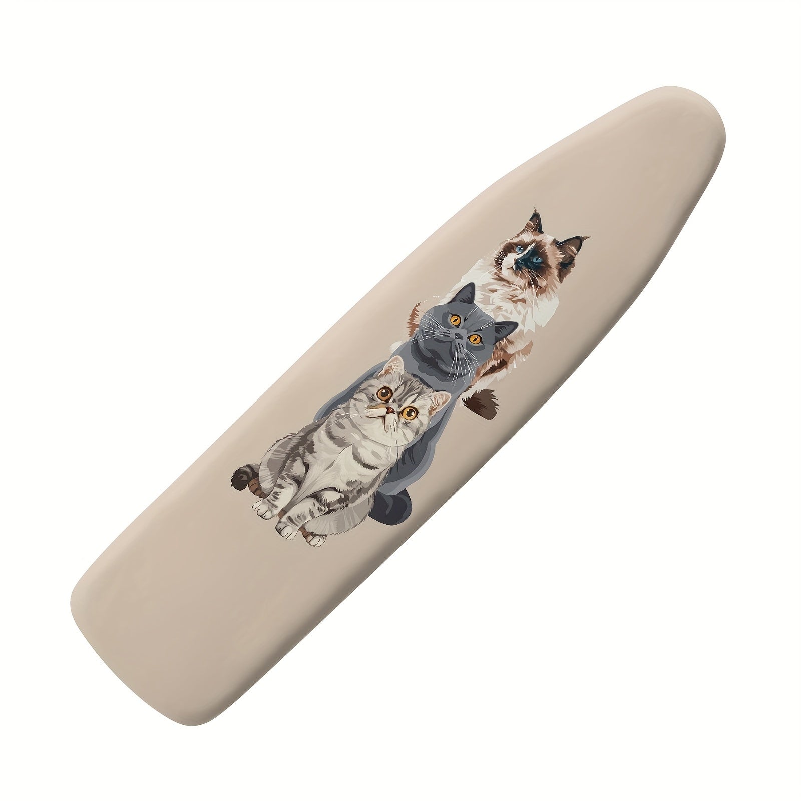 Funda para tabla de planchar Elastic Edge con diseño de gato, compatible con tablas estándar