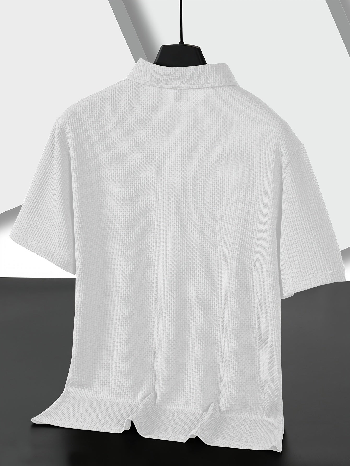 Мужская футболка гольф бежевого цвета большого размера с коротким рукавом из нейлона и спандекса, летняя повседневная