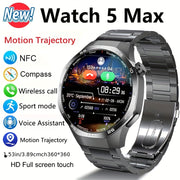 Men's Smartwatch GPS Fitness Tracker with 360x360 HD Screen AI Voice Call NFC 100+ Sports Modes