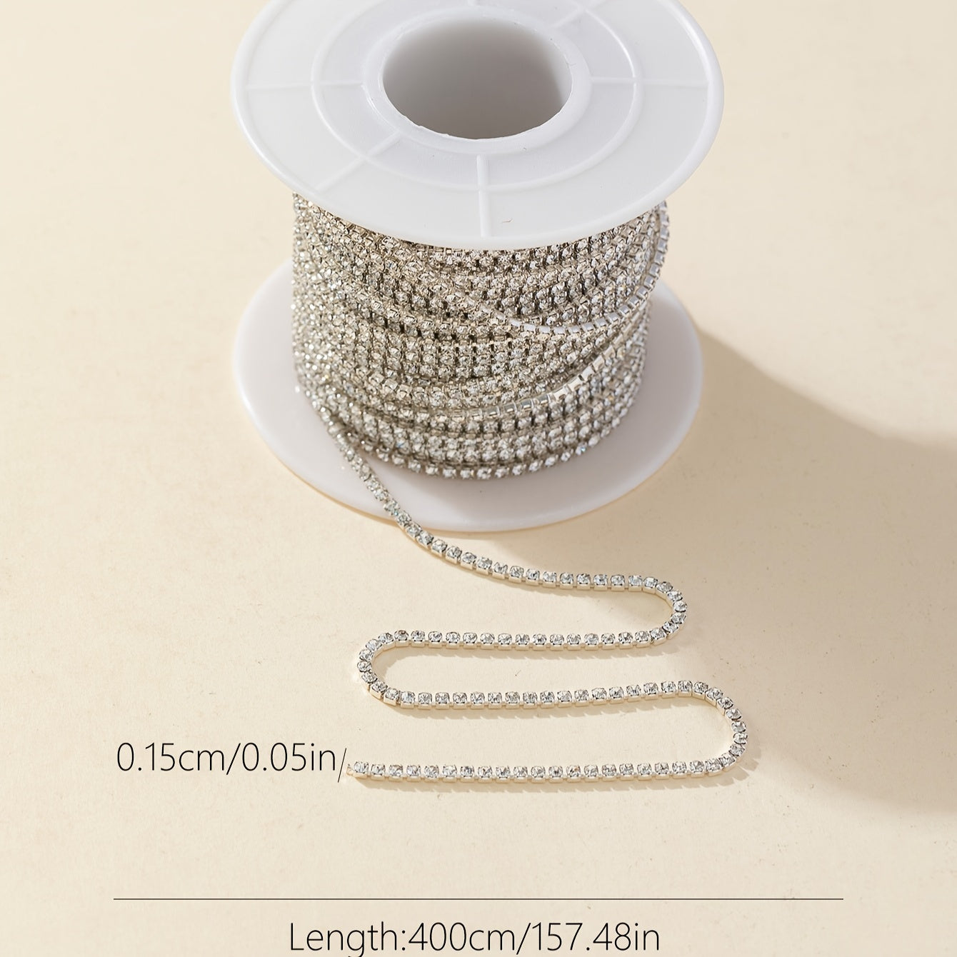 400cm Suv burg'ulash zanjiri, tirnoq san'ati uchun, super chaqnashli, professional foydalanish