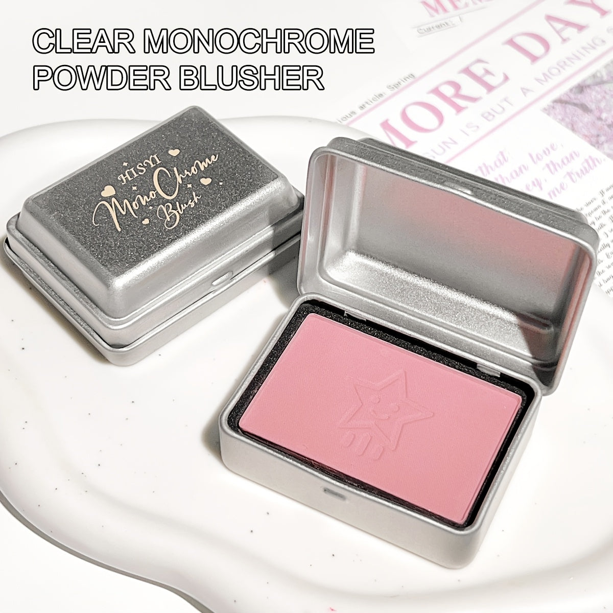 Women Silky Matte Blush Powder Natural Finish Long-Lasting With 4 Colors