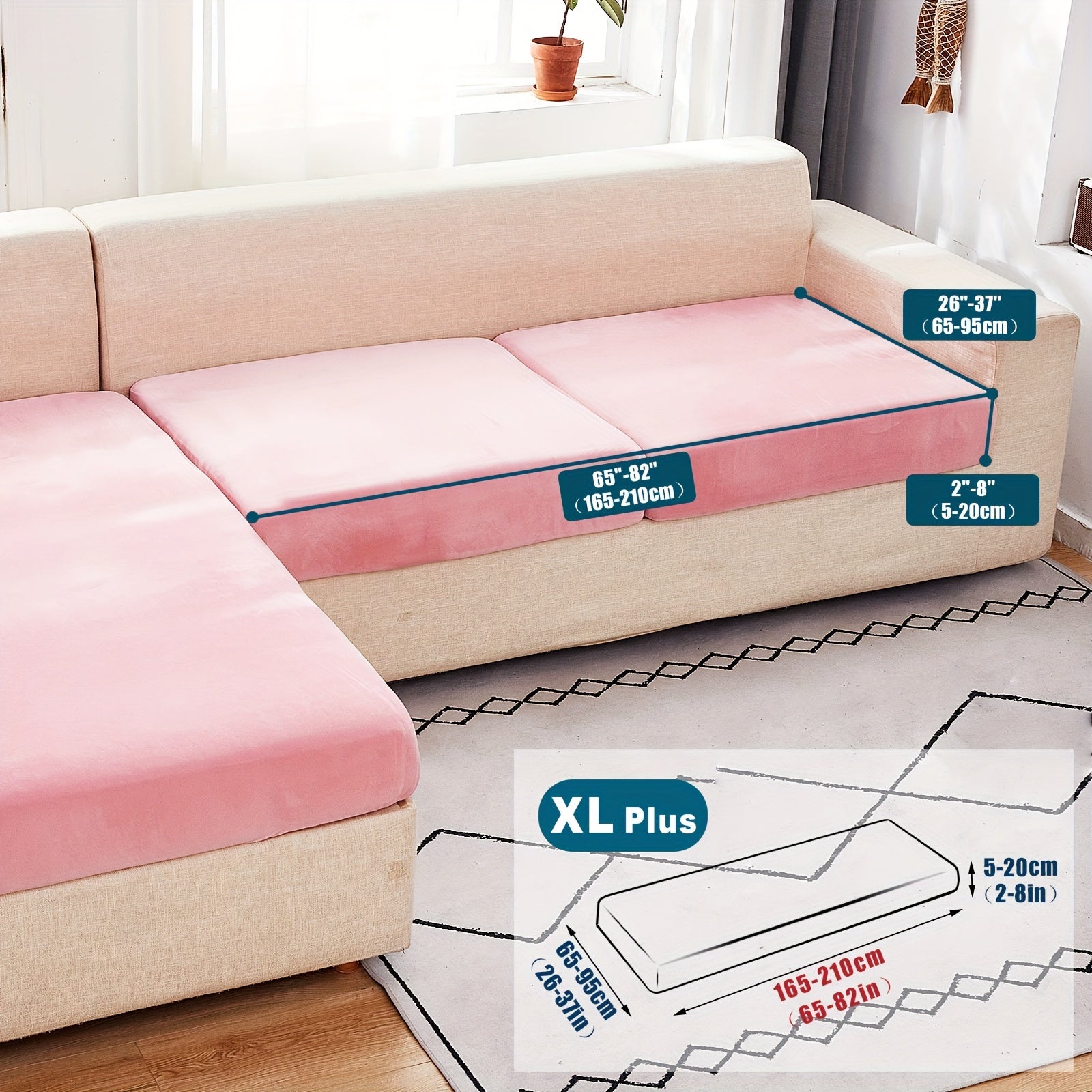 Велюровый чехол для дивана/подушки для домашних животных, пылезащитный и мягкий чехол для дивана для домашнего декора.