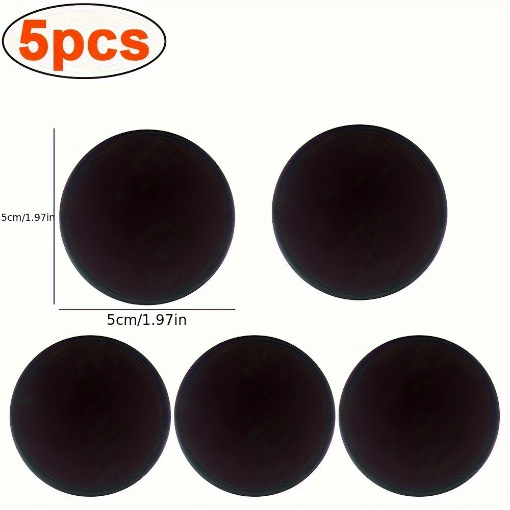 Silicone Door Stopper Pads Set of 5 White Grey Black Shockproof Quiet Protection