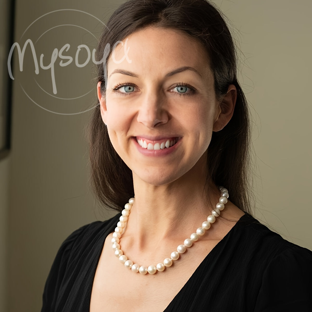 Natural Freshwater Pearl Necklace 11-13mm Large Pearls Gift Box for Women or Men