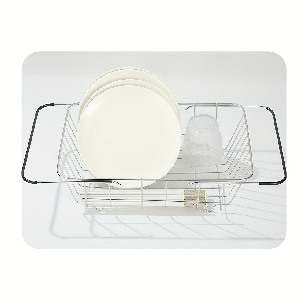 Moslashuvchan zanglamaydigan po'latdan yasalgan idishlar uchun ustki qopqoq qopqog'i, kengaytiriladigan tutqich bilan, idishlar, mevalar, sabzavotlar, oshxona tashkiloti uchun