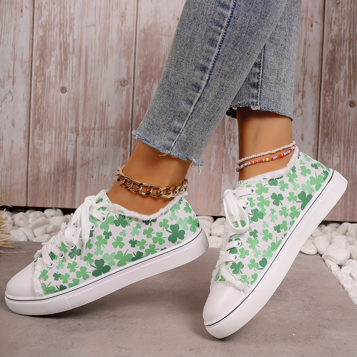 Women's Casual Sneakers Leather Comfortable Walking Shoes