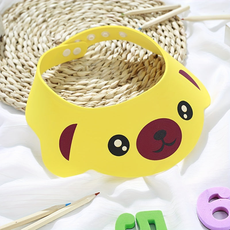 Adjustable Waterproof Shower Cap for Women Men EVA Cartoon Design Hair Protector