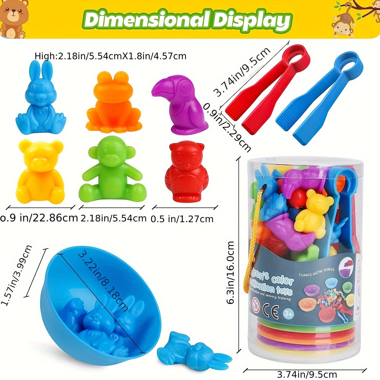 Bolalar uchun ta'limiy o'yinchoq to'plami 1 dona STEM hisoblash moslashtirish sarflari plastmassa