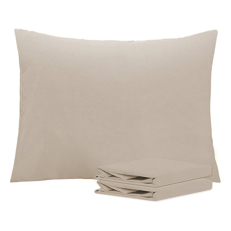 White Pillowcases Set for Bed Sofa Breathable Soft High-Quality Fabric
