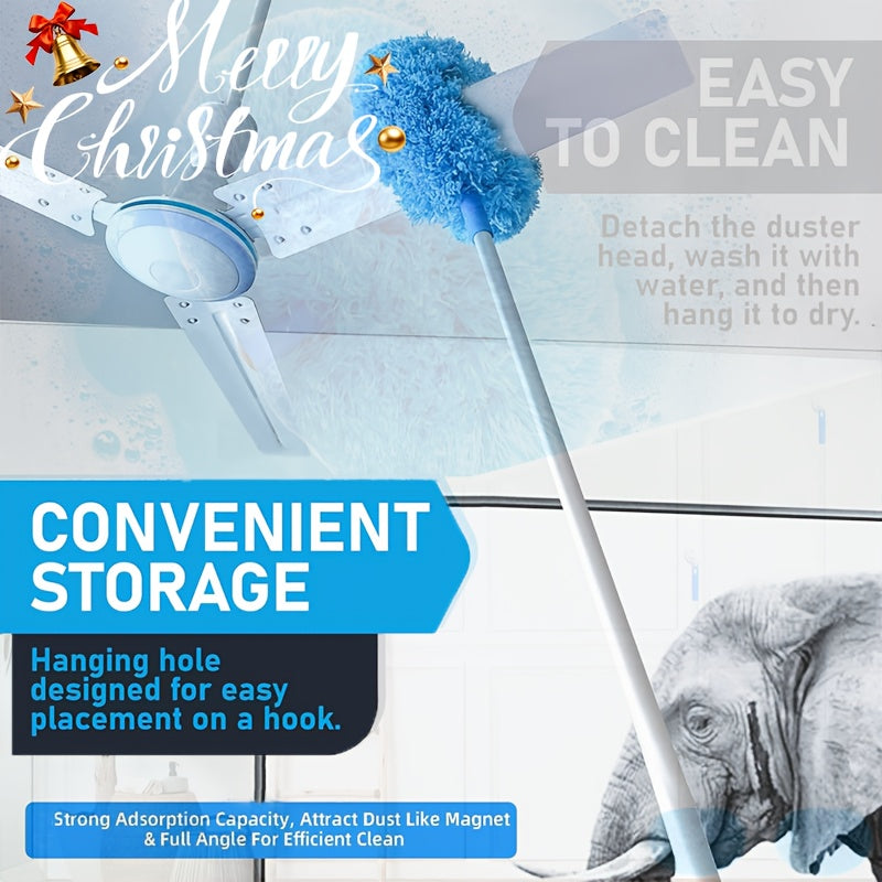 Mikrofiber Shift Fan Tozalagichi - Yuqori Shiftlar uchun Eng Yaxshi Chang Olish Vositasi, Yuviladigan Plastik Materialdan Yasalgan