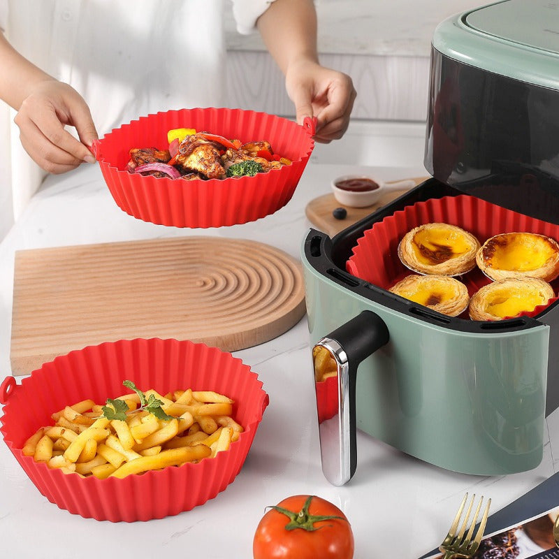 Silicone Air Fryer Liner for Healthy Odor-Resistant Cooking