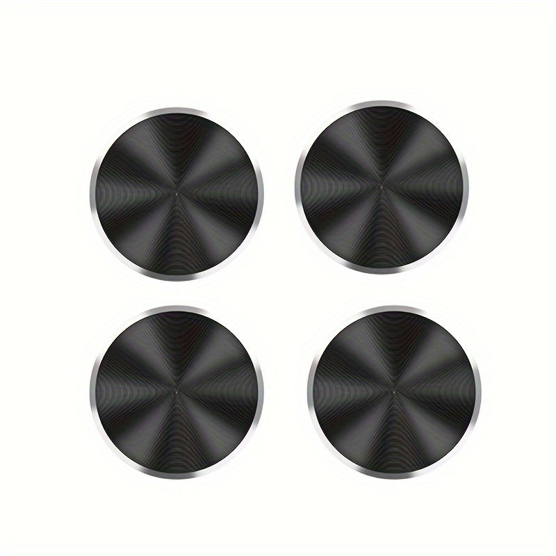 4pcs Magnetic Metal Car Phone Holder Plates for Support and Navigation