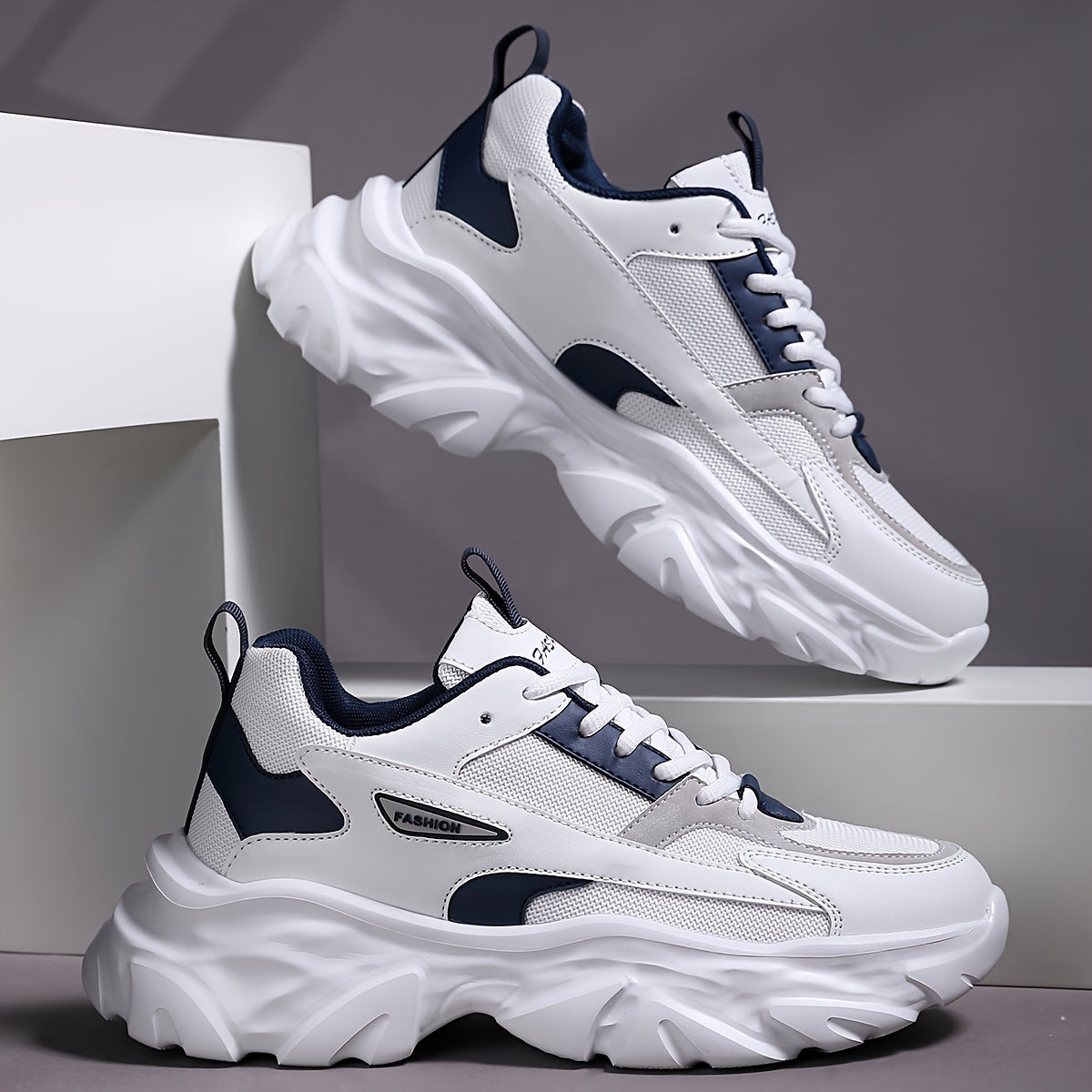 Мужские повседневные кроссовки из дышащей сетки, низкий топ, подошва из ЭВА, шнуровка, уличный стиль