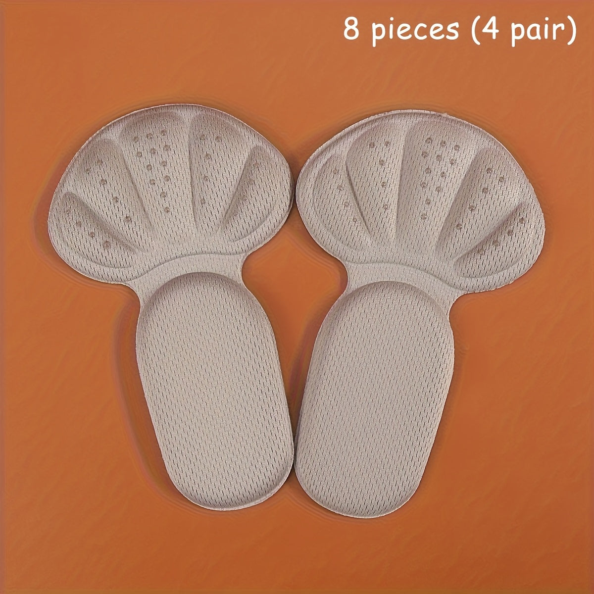 Unisex Soft TPE Heel Cushions Non-Slip Breathable Adjustable Size Set