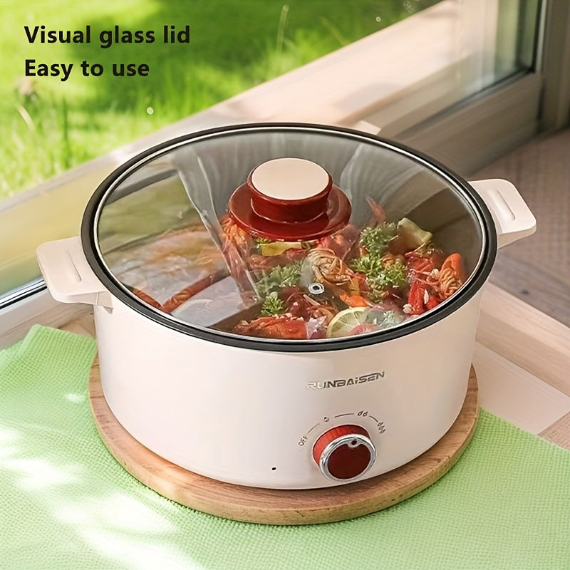 Uy uchun, yotoqxona va kichik yig'ilishlar uchun katta quvvatli elektr issiq qozon. Kichik elektr qovurilgan panani o'z ichiga oladi. Oila yig'ilishlari uchun mukammal. Mehnat kuni sovg'asi.