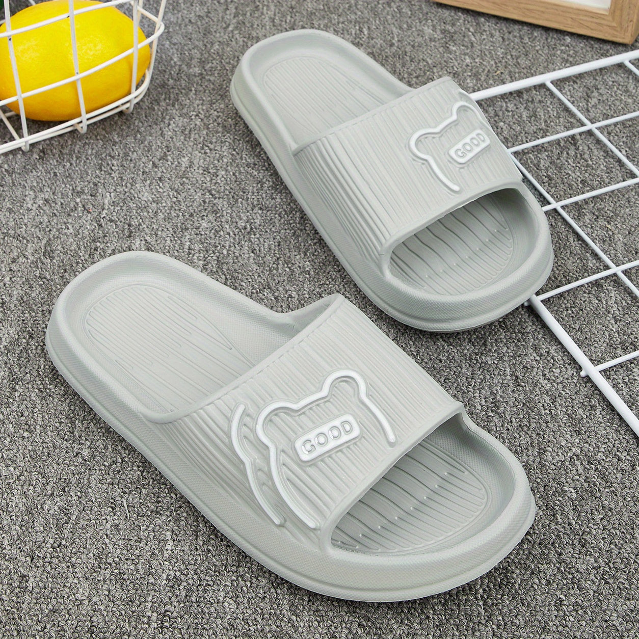 Kids Cartoon Slippers Non-Slip Lightweight Open Toe Indoor Shower Pool All Seasons