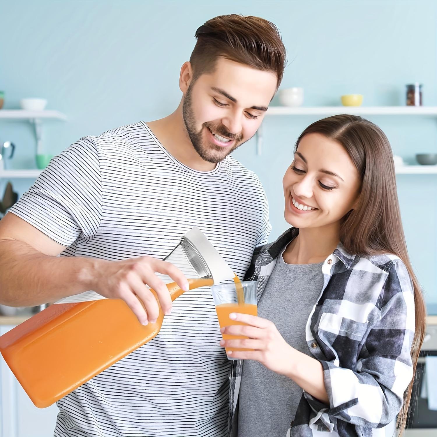 3pc Clear Square Pitcher Set 50oz 67oz with Flip Lids for Iced Tea Juice