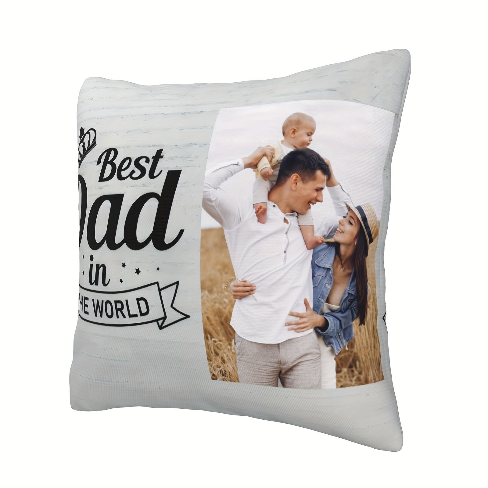 Personalized Dad Photo Pillowcase for Father's Day Christmas Birthday Gift Home Decor