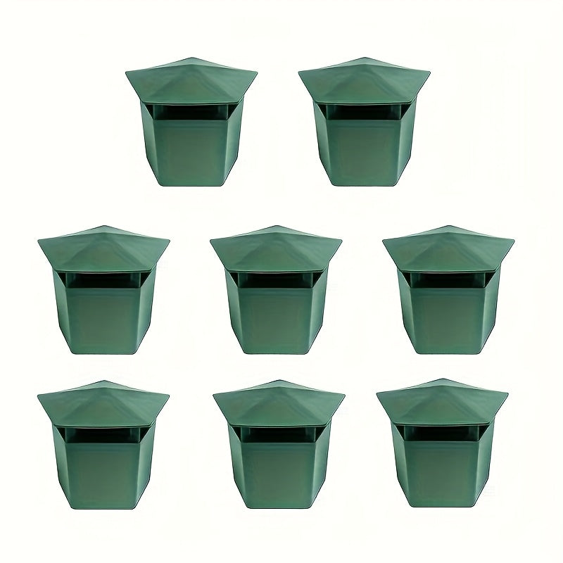 2PCS Trampas de caracol y babosa de plástico verde para jardín, atrapador de plagas, a prueba de agua