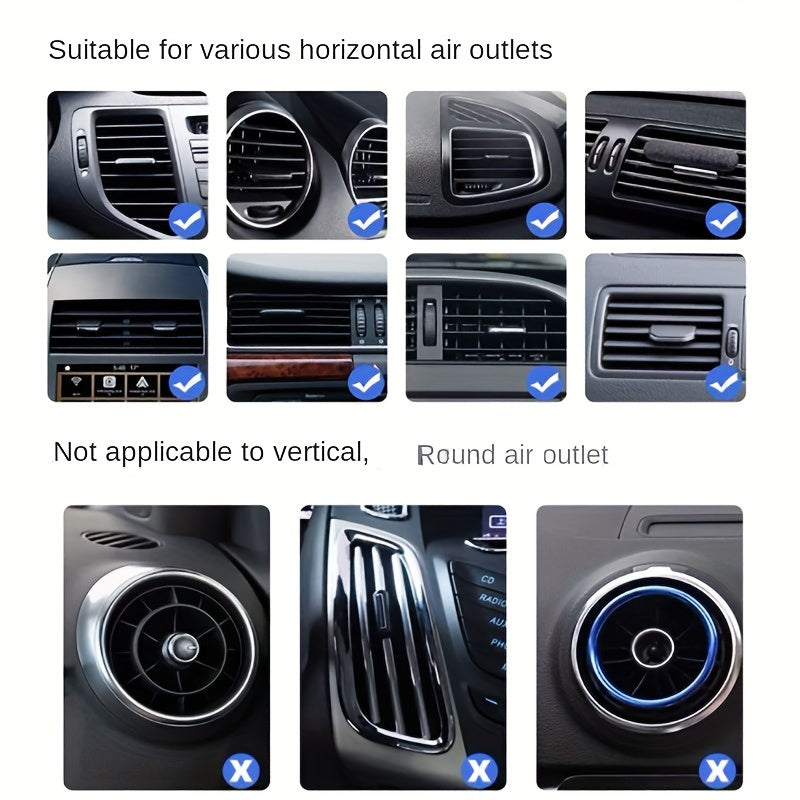 Qo'ltiq bilan universal avtomobil stakan tutqich, bardoshli ABS ichimlik o'rnatish uchun havo ventili uchun