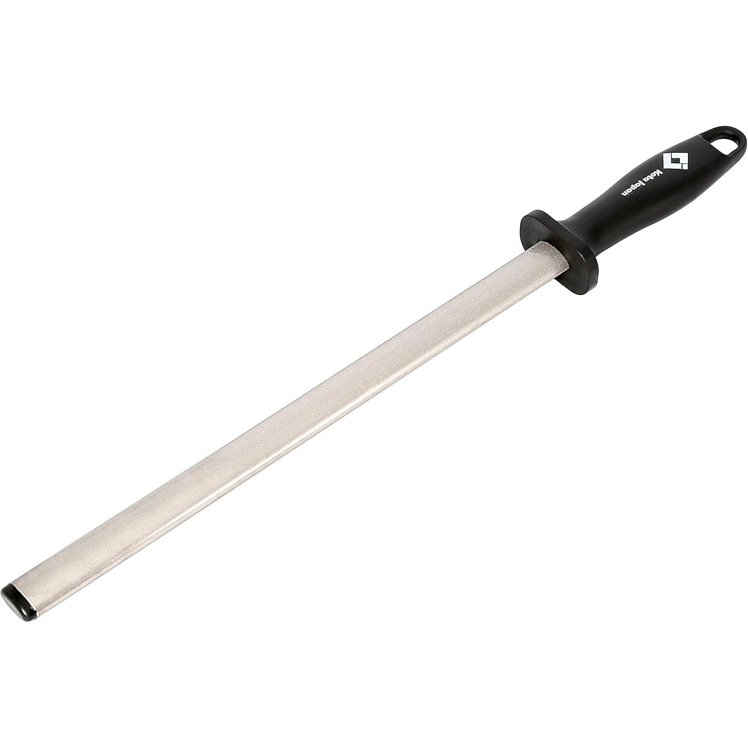 15-Inch Diamond Carbon Steel Knife Sharpener Rod for Kitchen and Outdoor Use