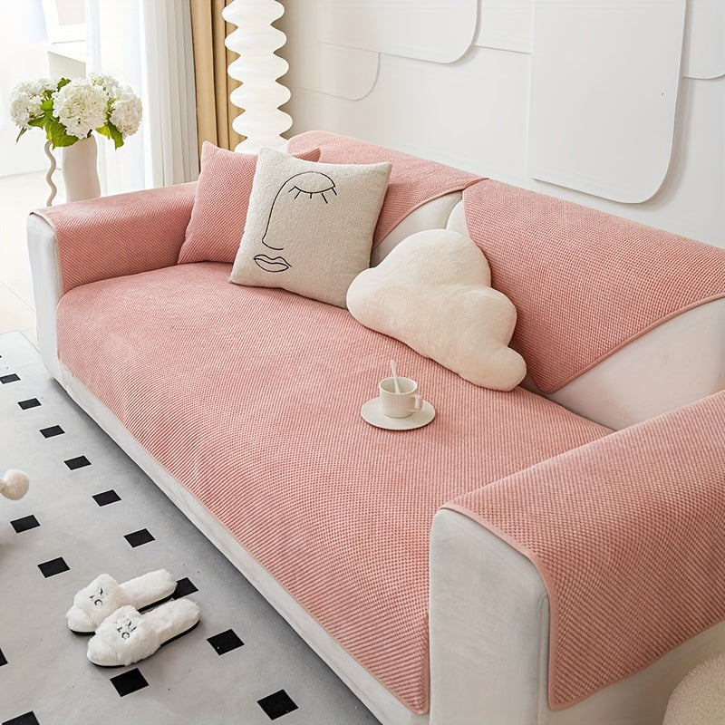 Нескользящая накидка на диван для домашних животных и декора, водонепроницаемая, легкая установка