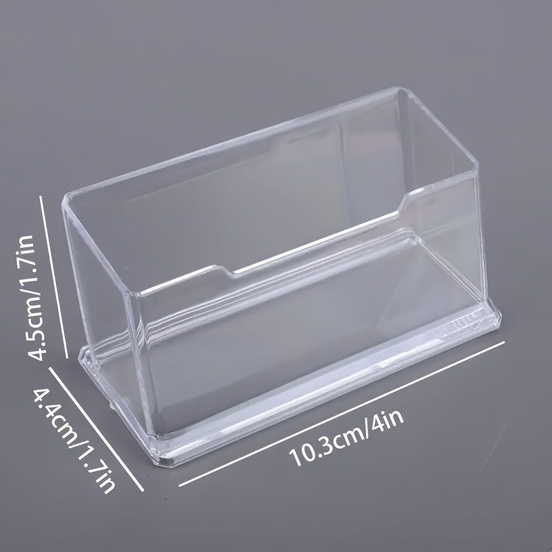 Plastic Business Card Holder Clear PC Material for Office and Exhibition Use
