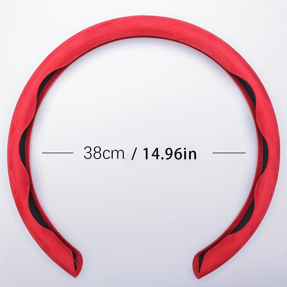 Non-Slip Universal Steering Wheel Cover Sweat-Absorbing Buckle for Cars
