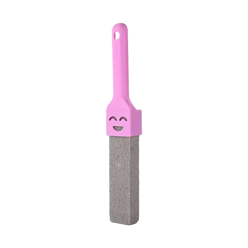 Long-Handle Pumice Stone Toilet Brush for Stain and Scale Removal, Easy Reach