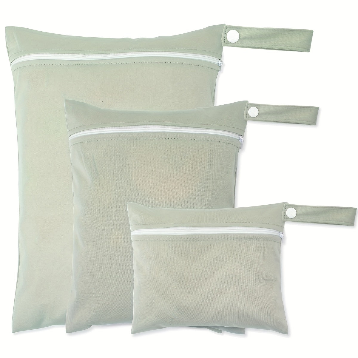 Diaper Bag Set Waterproof Reusable Wet Dry Bags with Zipper Pockets for Cloth Diapers Travel