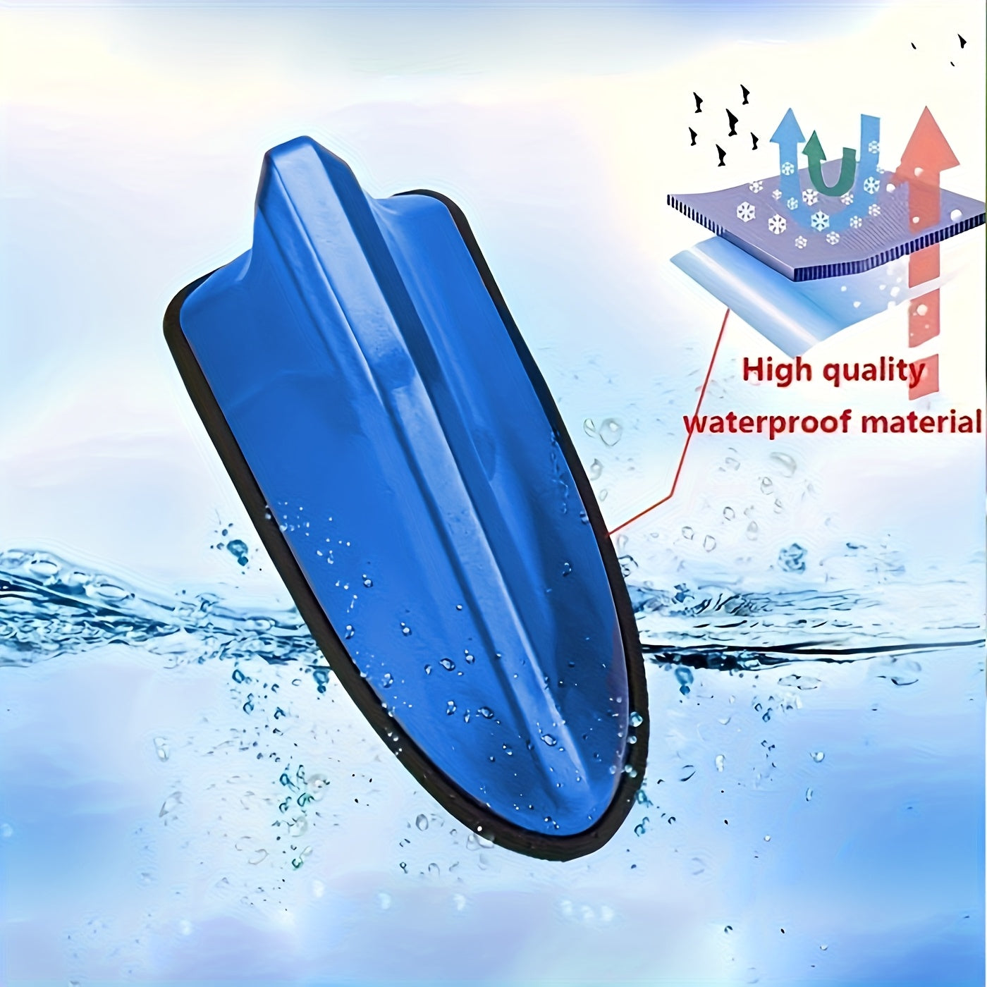 Universal Car Shark Fin Antenna Roof Signal Booster Radio Aerials